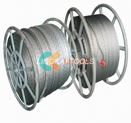 Kracht Anti-twist gebreide stalen touw 12 mm voor het trekken van een enkele geleider of OPGW