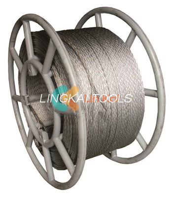 Lichte 8/12-streng 11 mm anti-twist staaldraad voor enkelgeleider of OPGW-stringing