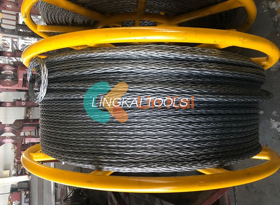 Sterk 12 x 19s anti-twist staaldraad touw voor het trekken van geleider ISO 9001 gecertificeerd