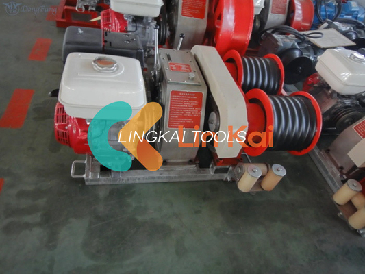 30 kn 50 kn 9 kW aangedreven dubbele capstan kabel lier toren oprichting apparatuur