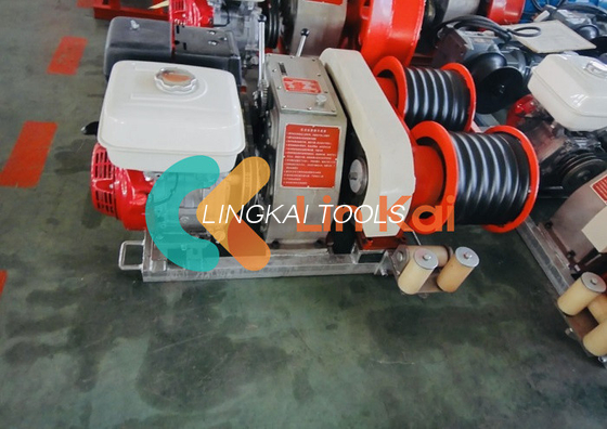 Duurzame 9 kW Diesel en Gasline 30 50kn Double Capstan Winch Tower Erection Machine