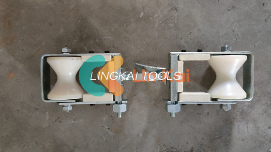 Live Line Dubbele scheef Steunrol SH2 OPGW Stringing Pulleys