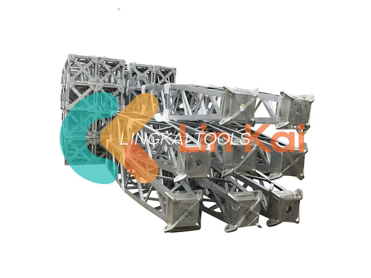 Max 600kn capaciteit toren erectie gin paal aluminium legering A-vorm rooster Derrick mast